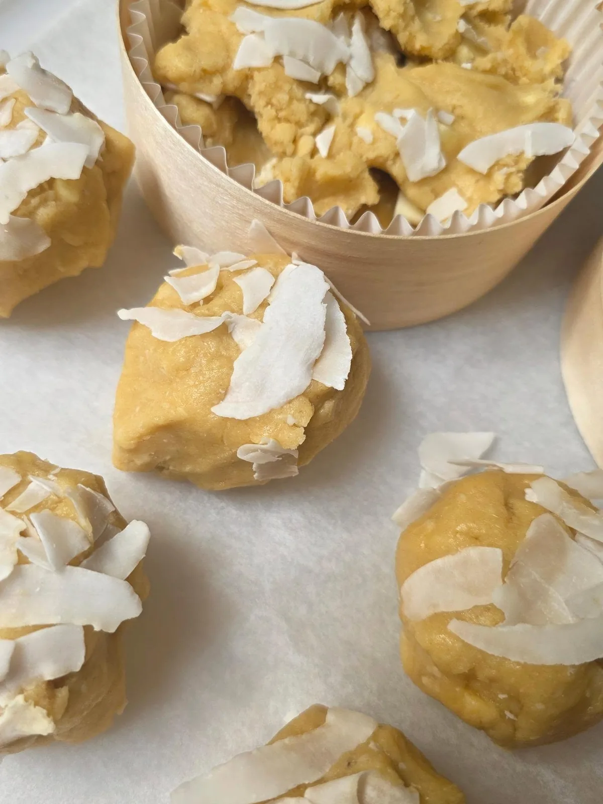 Pâte à cookie coco