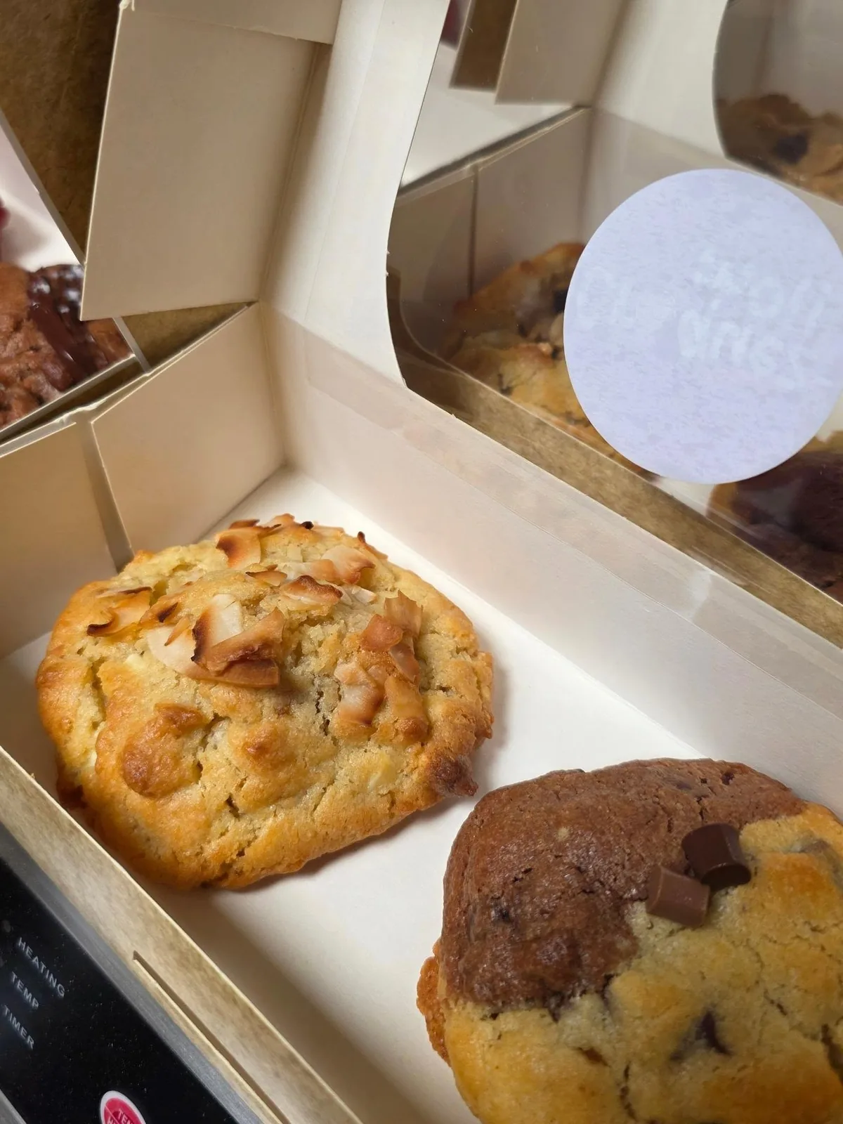 Cookie Raffaello dans sa boîte